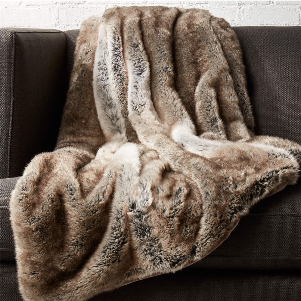 Threshold Faux Fur Throw